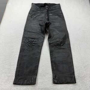 Buco Joseph Buegeleisen Co. Steerhide ORIGINAL Black Leather Moto Pants Sz 30